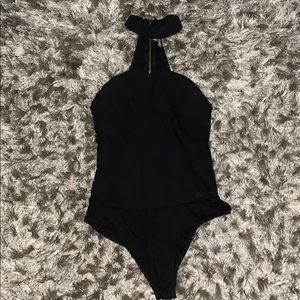 Charlotte Russe zip up body suit